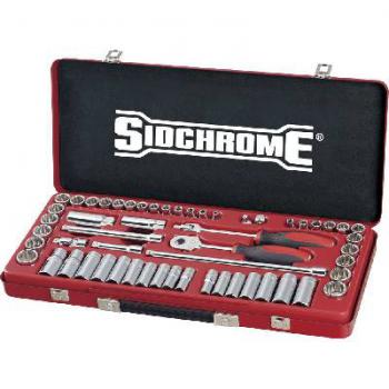 Socket Set Sidchrome 3/8D Met/Af 56pc SCMT13110