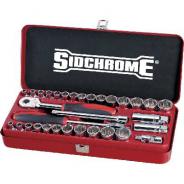 Socket Set Sidchrome 3/8D Met/Af 32pc SCMT13105
