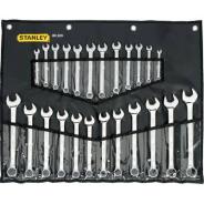 Spanner Set Stanley Comb Af/Met 24pc 89-520