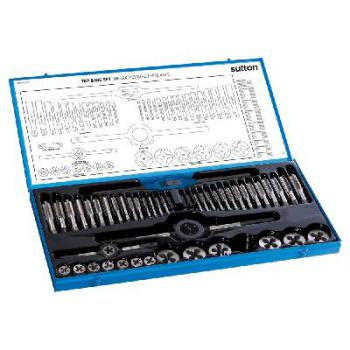 TAP & DIE SET METRIC FINE & COARSE CARBON 47PC M500MMF47