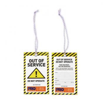 TAG CAUTION OUT OF SERVICE  PK100  STC12575