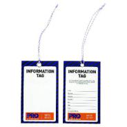Tag Information Blu/Wh125 x 75 Pk100 STI12575