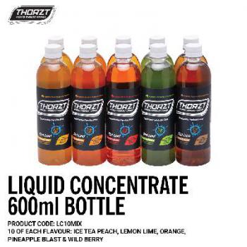 THORZT 600ML LIQUID CONCENTRATE MIXED FLAVOURS  (CTN 10)  LC10MIX