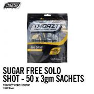 THORZT SOLO SHOT SACHET 3gm TROPICAL SUGAR FREE (50PK) SSSFTR