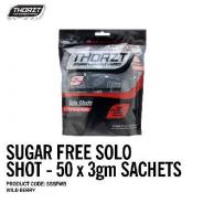 Thorzt Solo Shot Sachet 3gm Wild Berry Sugar Free (50pk) SSSFWB