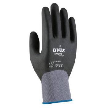 GLOVE UVEX UNILITE THERMO BLACK SZ7  UL6610F0 - DISCONTINUED