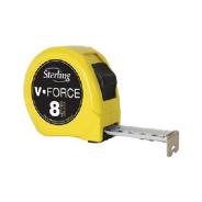 TAPE MEASURE STERLING 8MTR YELLOW    V8025