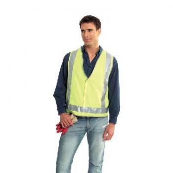 FLURO H BACK SAFETY VEST - DAY/NIGHT USE FLURO YELLOW LARGE  VDNY-L