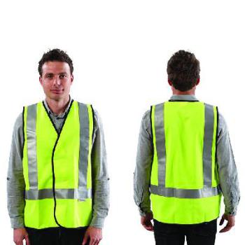 Vest Fluro H Back Safety Vest - Day/Night Use Fluro Yellow XL VDNY-XL