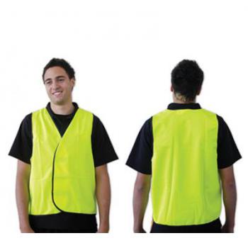 VEST SAFETY FLURO LIME/YELLOW NO TRIM X LARGE