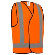 Vest Safety Reflective Silver/Orange VDNO-L