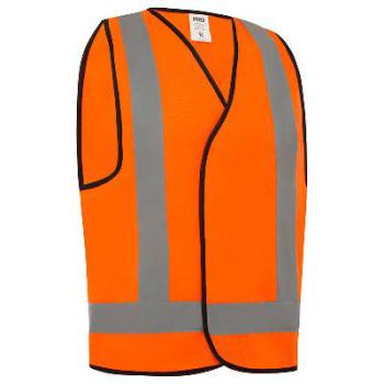 Vest Safety Reflective Silver/Orange Vdno-Xxl