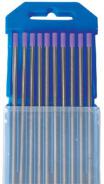 Tig Tungsten Platinum Re4 (Purple Tip) Suit All Metals 2.4mm Pk10 Weldclass WC-05193