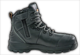 BISON BOOT XT ANKLE LACE UP WITH ZIP BLACK AUS/11