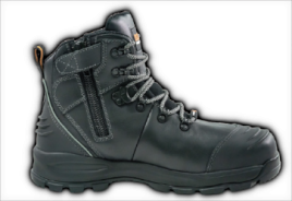 Bison Boot Xt Ankle Lace Up With Zip Black Aus/10