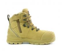 Bison Boot Xt Ankle Lace Up With Zip Wheat Aus/08