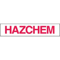 Sign Hazchem 600mm x 125mm Mtl 832041