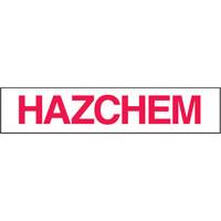 SIGN HAZCHEM 600mm x 125mm MTL    832041