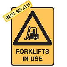 Sign 300 x 450 Metal Forklift In Use 832083