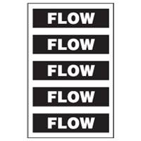 Pipe Marker Haz. Materials Flow 200 x 25mm Pk=10 833379