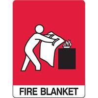 Brady 835971 Sign Fire Blanket Mtl 300 x 450mm