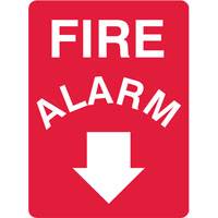 SIGN FIRE ALARM STICKER 180 X 250MM  841054