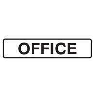 SIGN OFFICE POLY 450 X 180MM 841559
