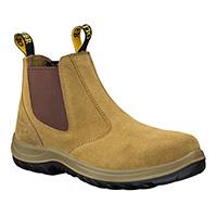 Oliver Boots Safety Elastic Sided Beige Suede Size 10 34-624/10