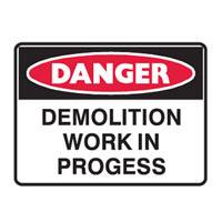 Brady 831001 Sign Demolition Flute
