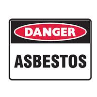 BRADY SIGN DANGER ASBESTOS 450X600 MTL   832268