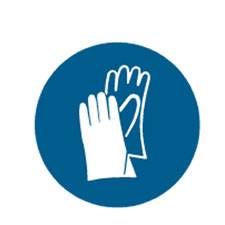 BRADY SIGN GLOVE PROTECTION MUST BE WORN 833012