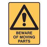 BRA833298 BEWARE OF MOVING PARTS( pkt5)