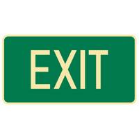 Brady Metal Aluminum Exit Sign 350 x 180 835836