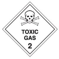 Brady Sign Metal Toxic Gas 2 270mm 836003