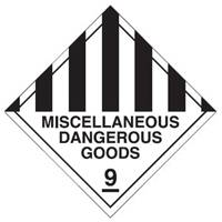 BRADY MISC DANGEROUS GOODS SIGN MTL  836015