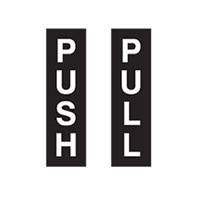 Brady Sign Push Pull 841508 200X45