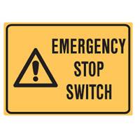 BRADY EMERGENCY STOP SWITCH STICKERS 844308