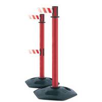 BRADY TENSABARRIER UTILITY RED REFL POST RED/WH WEBBING 850385