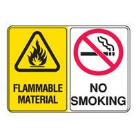 BRADY FLAM MATERIAL/NO SMOKING SIGN 855513