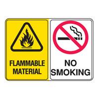 Brady Flam Material/No Smoking Sign 855513