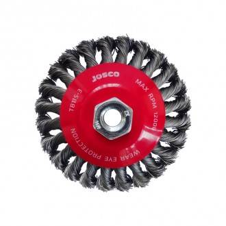 BRUSH WIRE BEVELLED T/KNOT 115MM x M14 x 2.0 TB115-3