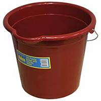 Bucket Plastic H/D 10Lt Metal Handle Q-92012