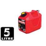 CAN JERRY 5 LITRE PLASTIC RED PETROL 0957