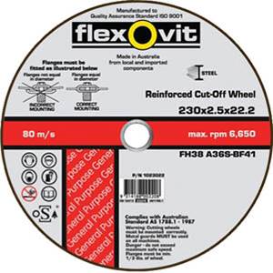 DISC C/O METAL 356X3X25.4 L/SP A36SB  FLEXOVIT 1935625