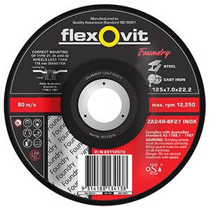 DISC GRIND METAL ZIRC 230 x 6.8 x 22 FLEX 65223070 ***NLA ***