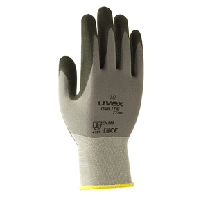 GLOVE UVEX UNILITE BLACK NYLON SZ8 CUT 1  UL7700F1