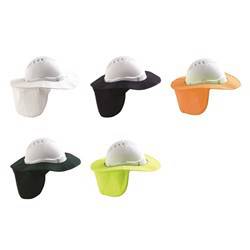 Brim To Suit Hardhat Green Neck Flap HHBNF-G