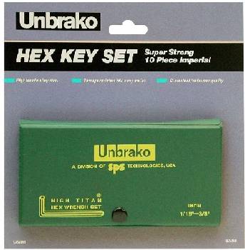 Key Hex Set Imp 10pc Wallet 1/16 - 3/8