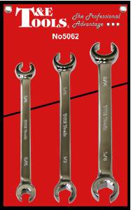 Flare Nut Wrench Set Sae 3pc T&E 5062